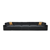 Custom Configuration Modular Sectional With Toss Pillows