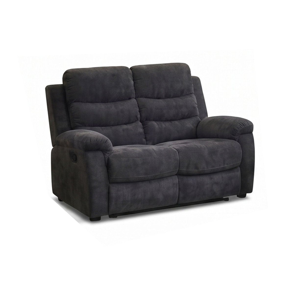 2 Piece Reclining Sofa Set, 3 Seat Sofa & 2 Seat Loveseat, 150° Recline - Dark Gray - Reclining Sofas & Loveseats available at Alpine Outlets in Denver