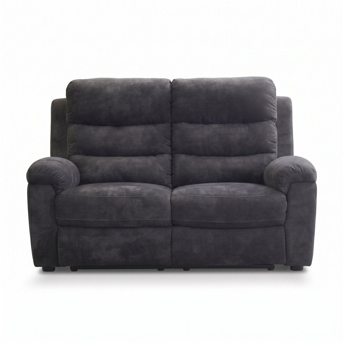 2 Piece Reclining Sofa Set, 3 Seat Sofa & 2 Seat Loveseat, 150° Recline - Dark Gray - Reclining Sofas & Loveseats available at Alpine Outlets in Denver