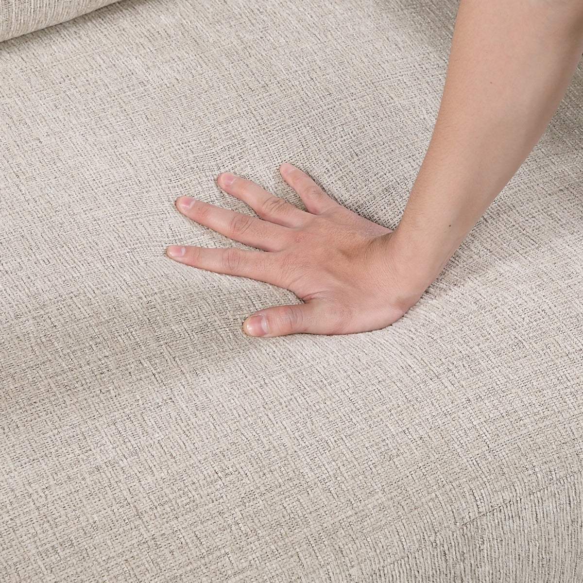 2 - Piece Sectional Taupe Chenille with Right Chaise - 🟢 Living Room Furniture available at Alpine Outlets in Denver