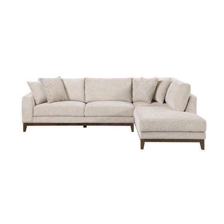 2 - Piece Sectional Taupe Chenille with Right Chaise - 🟢 Living Room Furniture available at Alpine Outlets in Denver