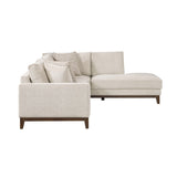 2 - Piece Sectional Taupe Chenille with Right Chaise - 🟢 Living Room Furniture available at Alpine Outlets in Denver