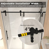 Frameless Sliding Bathtub Door With Frame