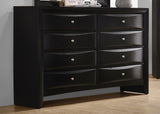 Briana 8-Drawer Dresser in Black