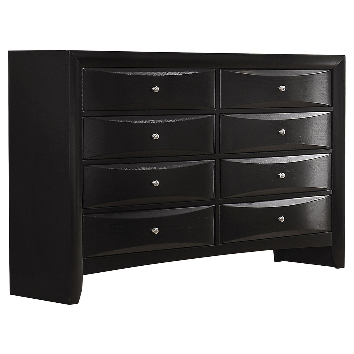 Briana 8-Drawer Dresser in Black