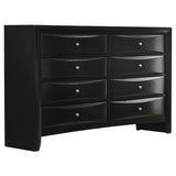 Briana 8-Drawer Dresser in Black