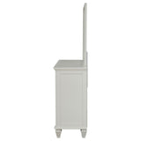 Sandy Beach 11-Drawer Dresser with Mirror, Cream White