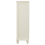 Sandy Beach 5-Drawer Bedroom Chest in Cream White
