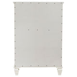 Sandy Beach 5-Drawer Bedroom Chest in Cream White