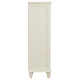 Sandy Beach 5-Drawer Bedroom Chest in Cream White