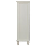 Sandy Beach 8-Drawer Door Chest in Cream White