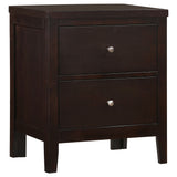 Carlton 2-Drawer Nightstand in Cappuccino