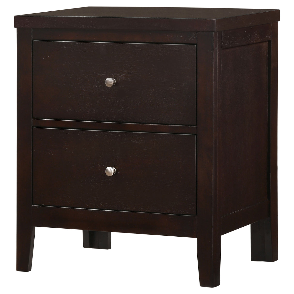 Carlton 2-Drawer Nightstand in Cappuccino