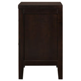 Carlton 2-Drawer Nightstand in Cappuccino