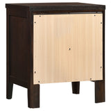 Carlton 2-Drawer Nightstand in Cappuccino