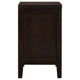 Carlton 2-Drawer Nightstand in Cappuccino