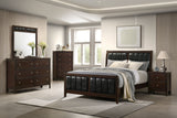 Carlton 2-Drawer Nightstand in Cappuccino