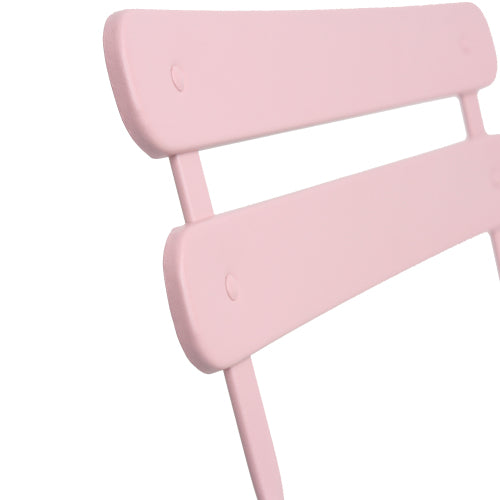 3 Pieces Patio Bistro Balcony Metal Chair Table Set