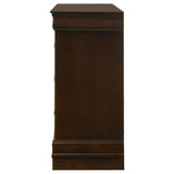 Louis Philippe 6-Drawer Dresser in Cappuccino