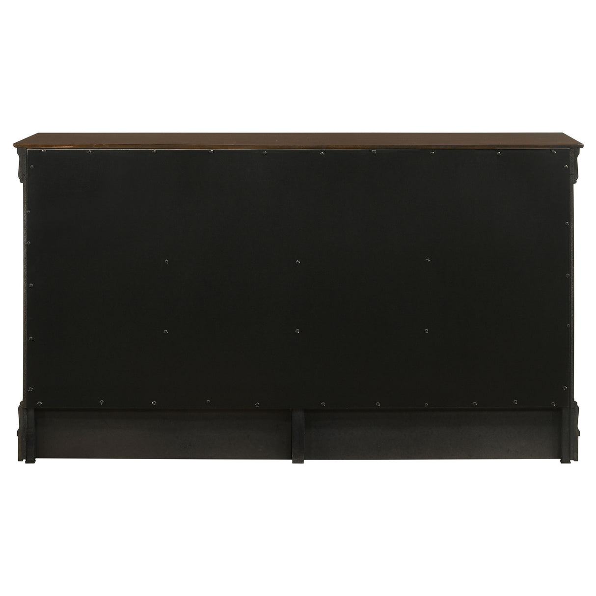 Louis Philippe 6-Drawer Dresser in Cappuccino