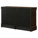 Louis Philippe 6-Drawer Dresser in Cappuccino