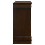 Louis Philippe 6-Drawer Dresser in Cappuccino