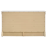 Louis Philippe 6-Drawer Dresser in White