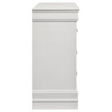 Louis Philippe 6-Drawer Dresser in White