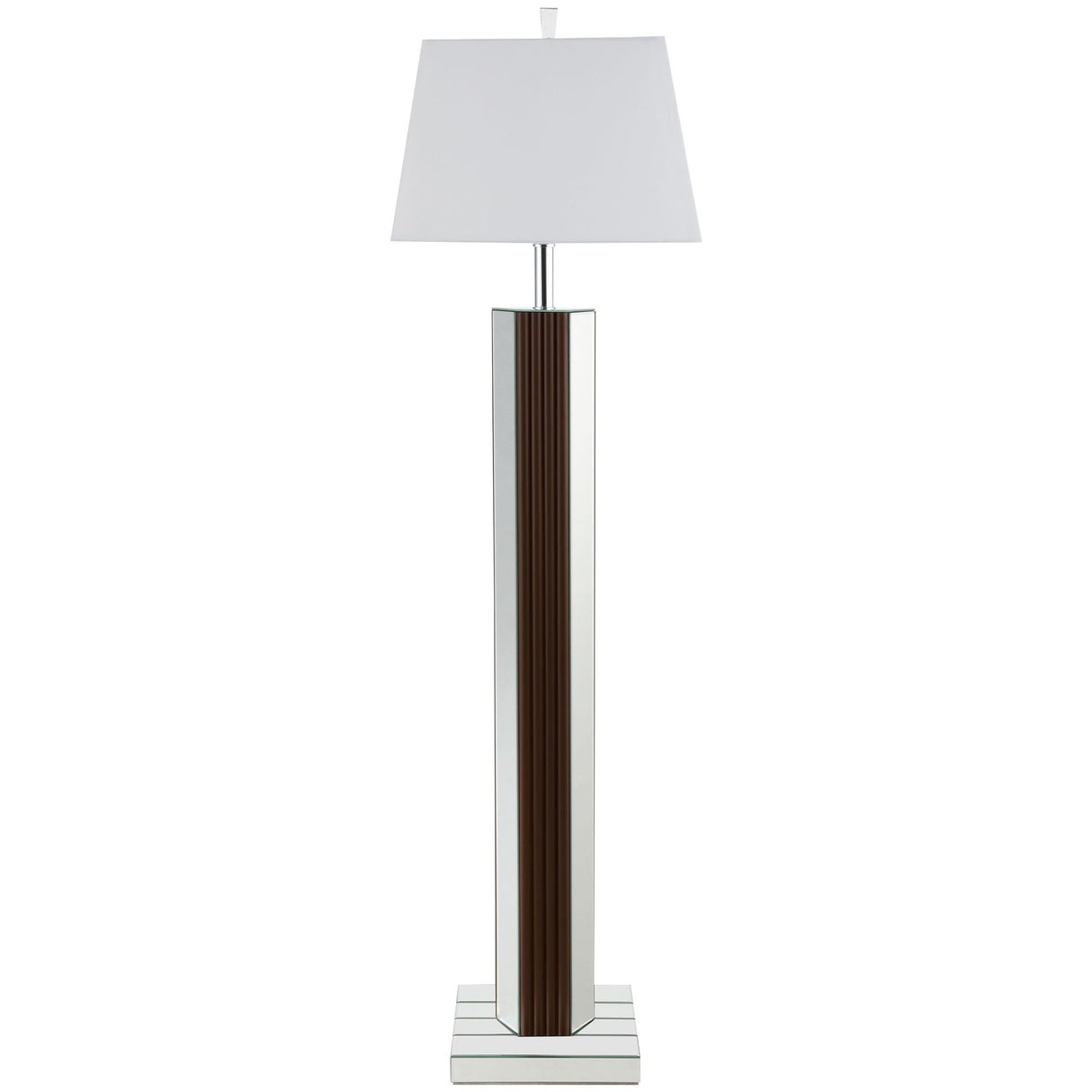 Echolls - Lamp With Scalloped Accents And Mirror Detail
