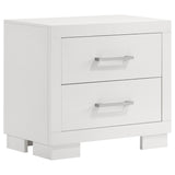 Jessica 2-Drawer Nightstand in Snow White