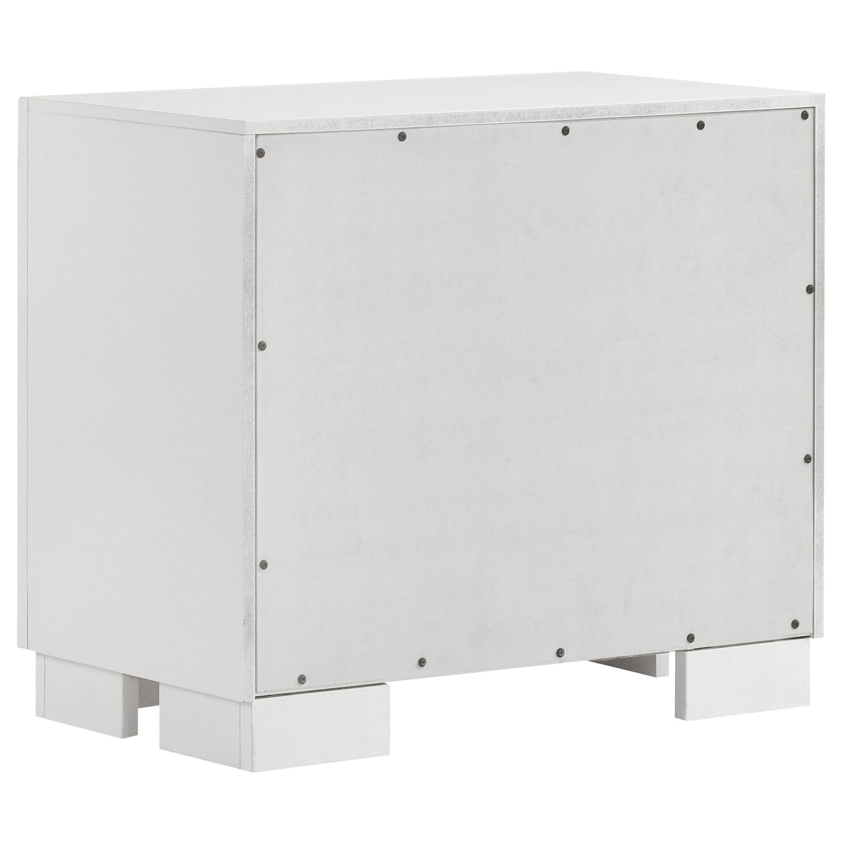 Jessica 2-Drawer Nightstand in Snow White