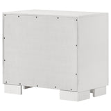 Jessica 2-Drawer Nightstand in Snow White