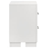 Jessica 2-Drawer Nightstand in Snow White