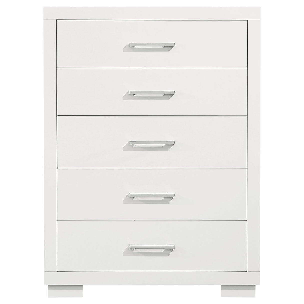Jessica 5-Drawer Chest in Snow White