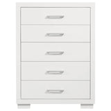 Jessica 5-Drawer Chest in Snow White
