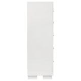 Jessica 5-Drawer Chest in Snow White