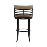 Telia - Upholstered Swivel Bar Height Barstool