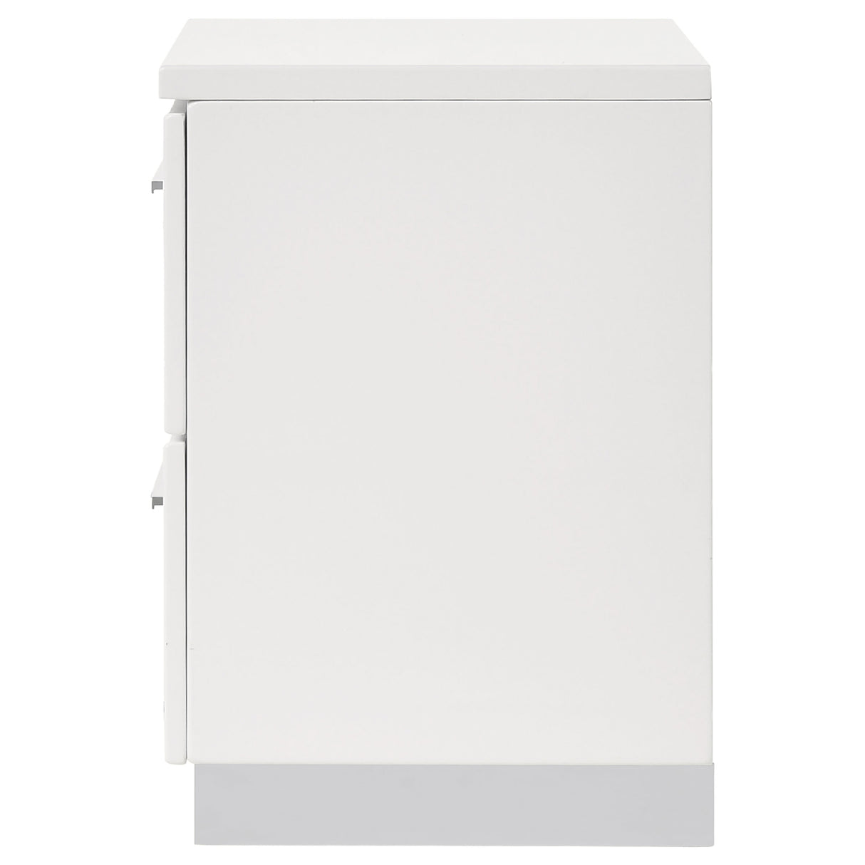 Felicity 2-Drawer Nightstand White High Gloss