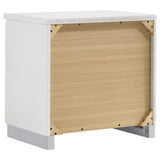 Felicity 2-Drawer Nightstand White High Gloss