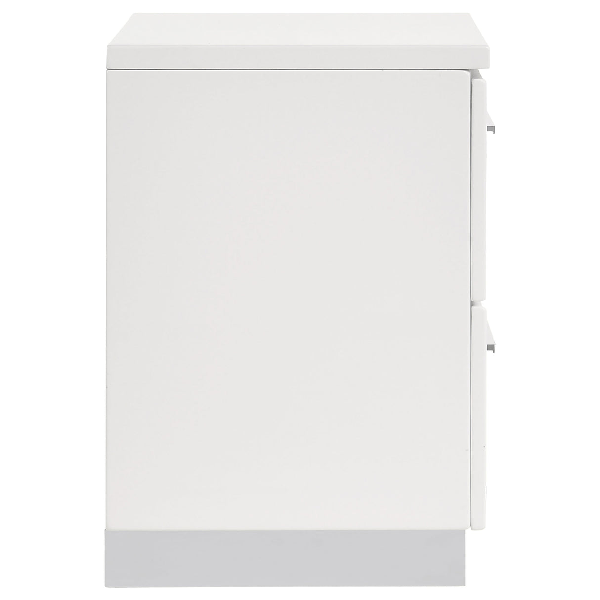 Felicity 2-Drawer Nightstand White High Gloss