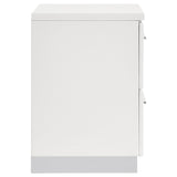 Felicity 2-Drawer Nightstand White High Gloss