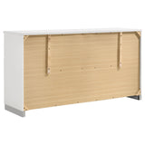Felicity 6-Drawer Dresser White High Gloss