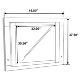 Felicity White High Gloss LED Dresser Mirror