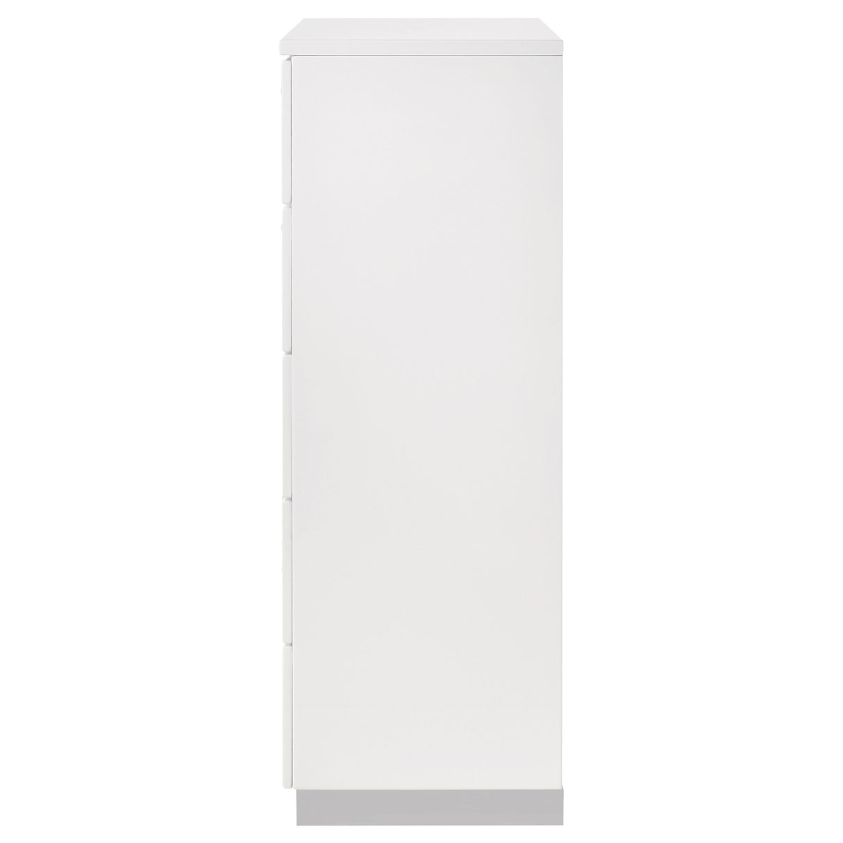 Felicity 5-Drawer Chest - White High Gloss
