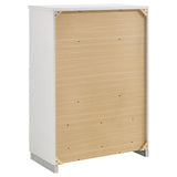 Felicity 5-Drawer Chest - White High Gloss