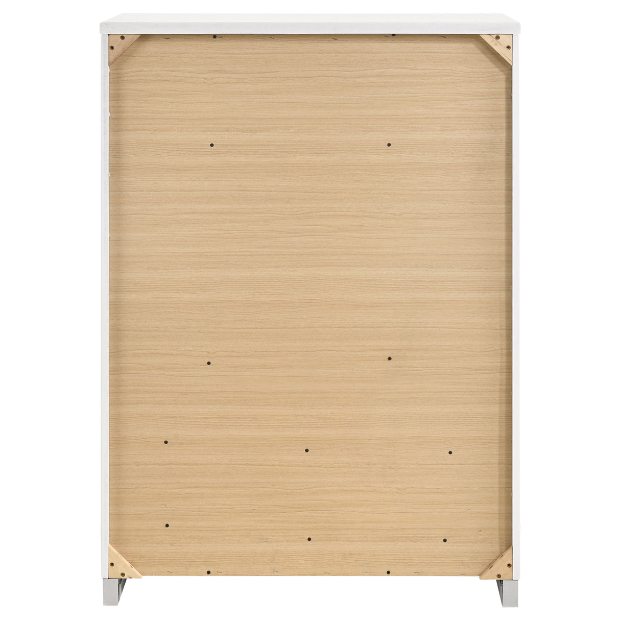 Felicity 5-Drawer Chest - White High Gloss