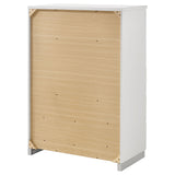 Felicity 5-Drawer Chest - White High Gloss