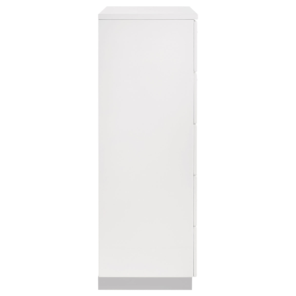 Felicity 5-Drawer Chest - White High Gloss