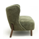 Nordic Chair Laid Back Loveseats With Curved Backres, No Armrests