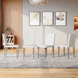 Dining Chairs With Ergonomic Buckle Backrest For Home